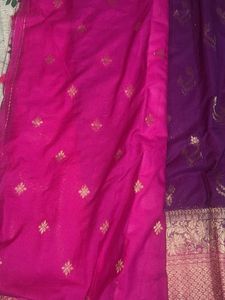 Purple Banarasi Silk Saree