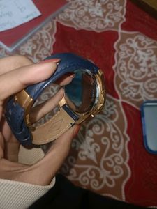 Real Fossil Leather Watch
