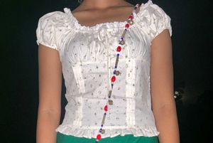 Floral Puff Sleeve Top