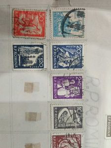 Vintage Romanian Stamp Collection