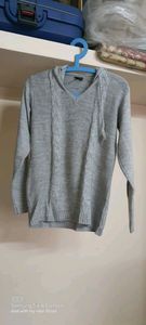 Grey hoodie sweater