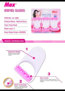 Body Skin Hiar RemovalL Razor For Women Pack Of 6