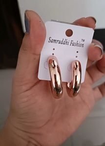 Rose Gold Hoops