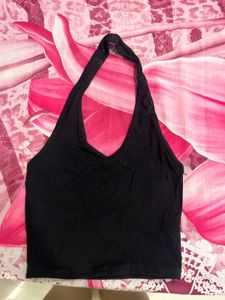 Black Halter Top