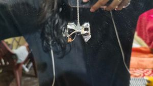 Studds And Bow Pendant Combo