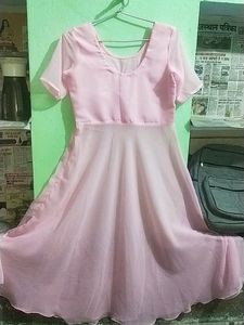 Simple Chiffon Anrkali