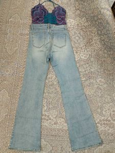Imported Straight Ice Blue Denim.