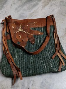 Boho Chic Woven Handbag
