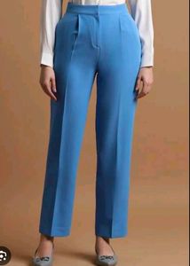 💙Flared Cerulean Blue Formal Pant For Women💙