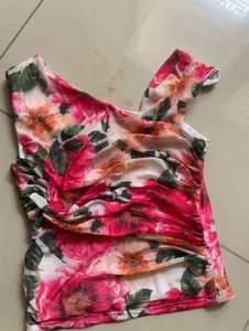 Floral One-Shoulder Dress