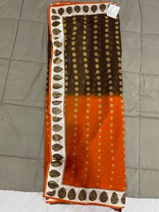 Saree With Unstitched Blouse