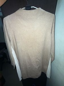 Elegant Beige Knit Turtleneck