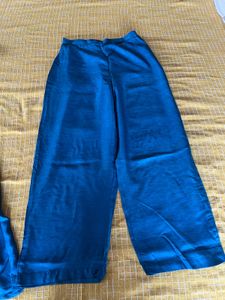 Pure Silk Embroidered Kurta With Pants