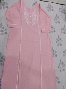Pink Handwork Kurta