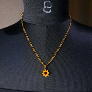 Sunflower Pendant Necklace