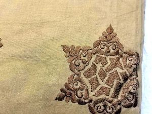 Gangore Cotton Saree With Stitched Peticoat