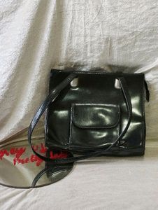 Unuse Leather Black Shoulder Bag