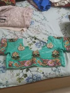 Beautiful Turquoise Saree