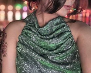 shimmer cord-set for women crop top and skir