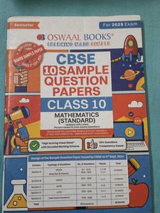 Class 10th Maths Sample Paper Book Of Oswaal