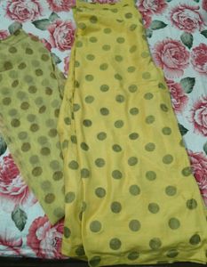 Yellow Embroidered Kurta Set