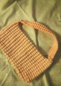 Cute Pink Knitted Strawberry Bag