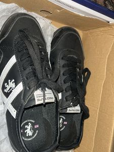 Black Classic Red Tape Shoes