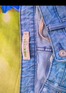 Max Care Wide Leg Sky Blue Jeans