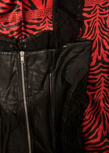 Black Leather Corset