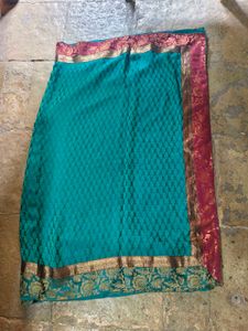 Elegant Teal Saree