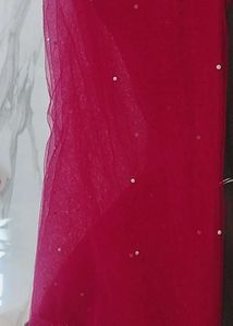 Hot Pink Embellished Party Dress