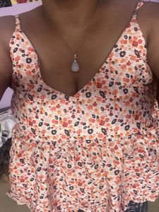 a multicoloured crop top