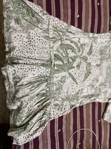 Green Print Dress