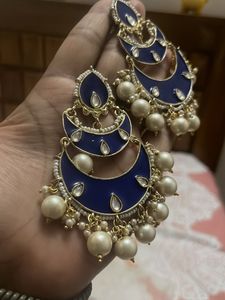 Navy blue earrings