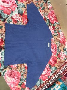 Blue Knit Sweater