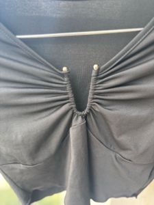 Chic Black Long Sleeve Top