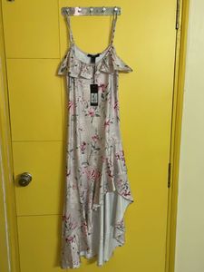 Floral Print Hi-Lo Dress