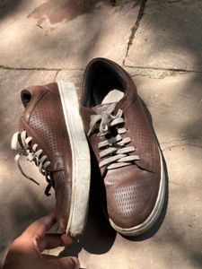 Brown Leather Casual Shoes