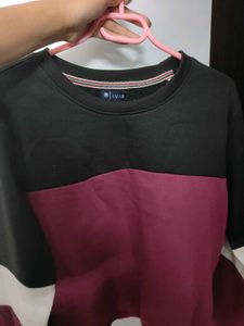 Stylish Colorblock Oversized Sweatshirt