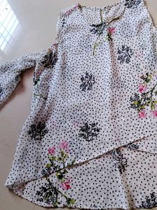 Floral Cold Shoulder Top