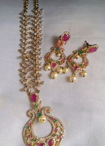 Premium Quality AD Necklace Set