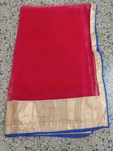 Red &amp; Gold Embroidered Lehenga Choli