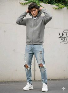 Maroon Zip-Up Hoodie