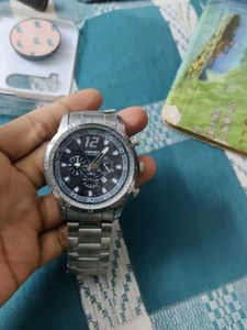 Denim Silver Wristwatch
