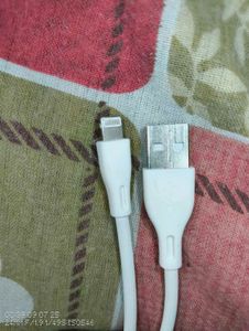 White Charger Cable For Apple , iphone