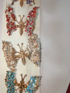 3D Butterfly Hair Clips Combo Of 5