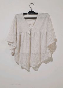 Elegant White Lace Top