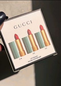 Gucci rogue a levres mat lipstick set of 3