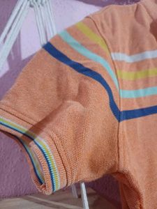 Orange polo t shirt