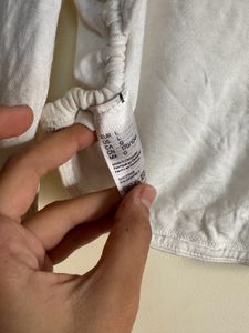 H&amp;M White Backtie Top